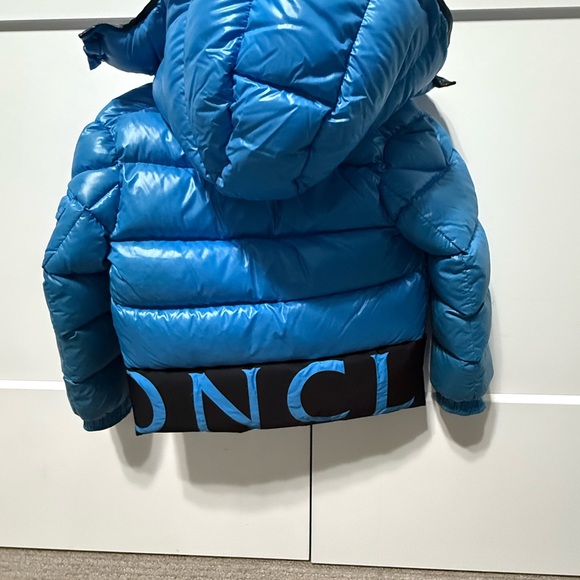Moncler Blue and Black Kids Puffer Jacket - Picture 4 of 5